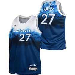 Nike Youth 2023-24 City Edition Minnesota Timberwolves Rudy Gobert #27 Blue Swingman Jersey