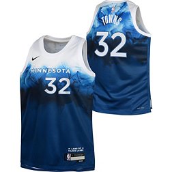 Nike Youth 2023-24 City Edition Minnesota Timberwolves Karl-Anthony Towns #32 Blue Swingman Jersey