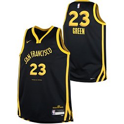 Nike Youth 2023-24 City Edition Golden State Warriors Draymond Green #23 Black Swingman Jersey