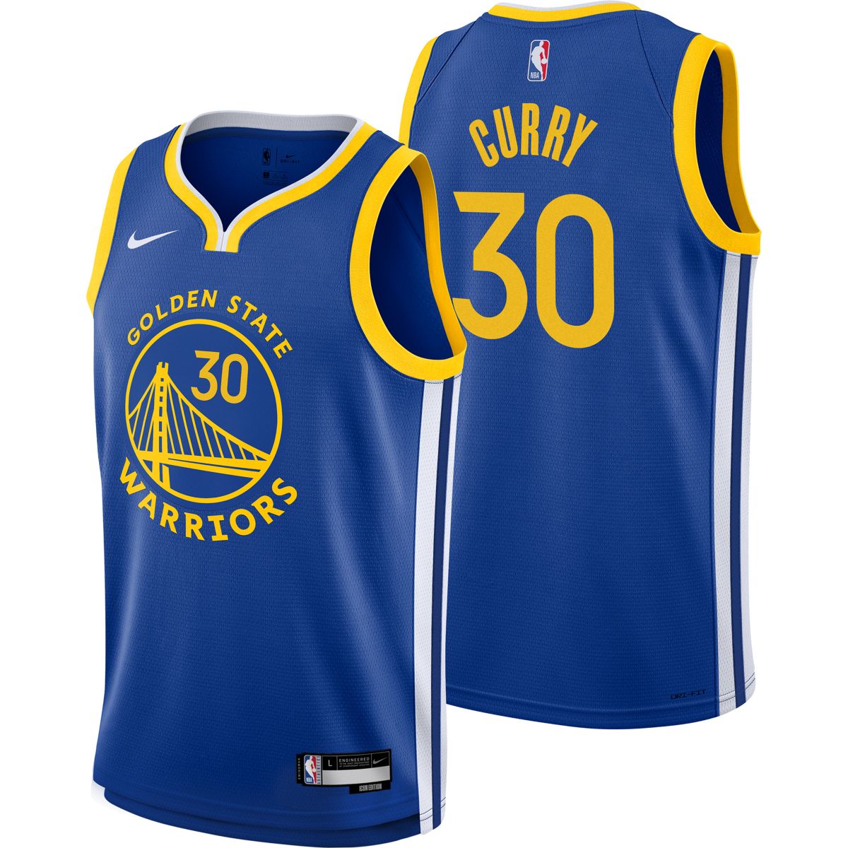 Jordan Adult Golden State Warriors Stephen Curry #30 Black