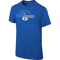Nike Youth BYU Cougars Blue Core Cotton Logo T-Shirt