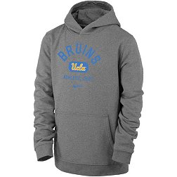 Nike Youth UCLA Bruins Grey Club Fleece Mascot Name Pullover Hoodie