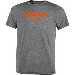 Nike Little Kids' Clemson Tigers Grey Legend Short Sleeve Shirt