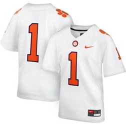 Nike Youth Clemson Tigers #1 White Replica Football Jersey