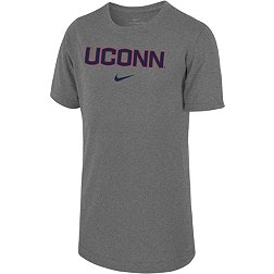 Nike Youth UConn Huskies Grey Dri-FIT Legend Football Team Issue T-Shirt