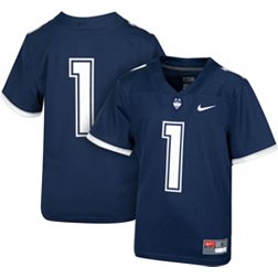 Nike Youth UConn Huskies #1 Blue Replica Football Jersey