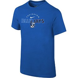 Nike Youth Creighton Bluejays Blue Core Cotton Logo T-Shirt