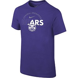 Nike Youth Central Arkansas Bears  Purple Core Cotton Logo T-Shirt