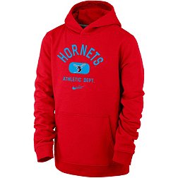 Nike Youth Delaware State Hornets Red Club Fleece Mascot Name Pullover Hoodie