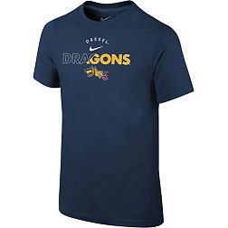 Nike Youth Drexel Dragons Blue Core Cotton Logo T-Shirt