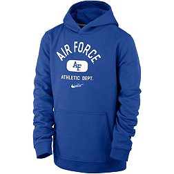 Nike Youth Air Force Falcons Blue Club Fleece Mascot Name Pullover Hoodie