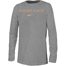 Nike Youth Florida State Seminoles Grey Dri-FIT Legend Football Team Issue Long Sleeve T-Shirt