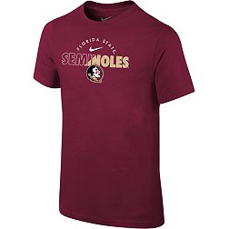 Nike Youth Florida State Seminoles Garnet Core Cotton Logo T-Shirt