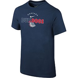 Nike Youth Gonzaga Bulldogs Blue Core Cotton Logo T-Shirt