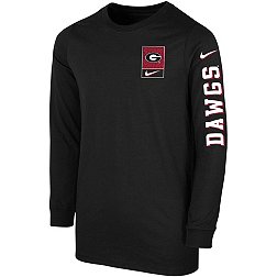 Nike Youth Georgia Bulldogs Black Core Cotton Long Sleeve T-Shirt