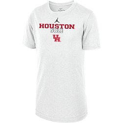 Jordan Youth Houston Cougars White 2023 March Madness Basketball Houston Sole Bench T-Shirt