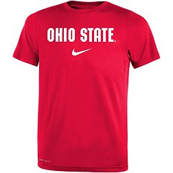 Nike Little Kids' Ohio State Buckeyes Scarlet Legend Short Sleeve Shirt