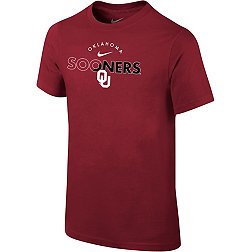Nike Youth Oklahoma Sooners Crimson Core Cotton Logo T-Shirt