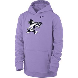Nike Youth Kansas State Wildcats Lavender Club Fleece Pullover Hoodie