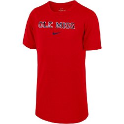 Nike Youth Ole Miss Rebels Red Dri-FIT Legend Football Team Issue T-Shirt