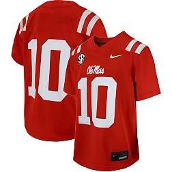 Nike Youth Ole Miss Rebels #10 Red Replica Football Jersey