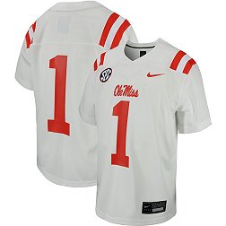 Nike Youth Ole Miss Rebels White Replica #1 Football Jersey