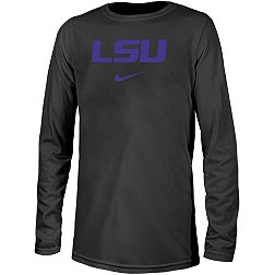 Nike Youth LSU Tigers Black Dri-FIT Legend Football Team Issue Long Sleeve T-Shirt