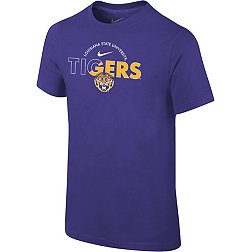 Nike Youth LSU Tigers Purple Core Cotton Logo T-Shirt
