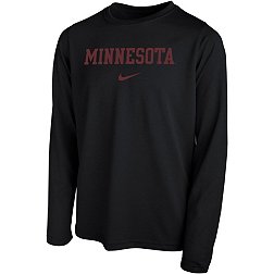 Nike Youth Minnesota Golden Gophers Black Dri-FIT Legend Football Team Issue Long Sleeve T-Shirt