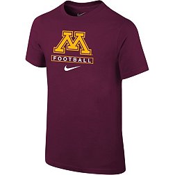 Nike Youth Minnesota Golden Gophers Maroon Football Core Cotton T-Shirt