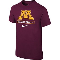 Nike Youth Minnesota Golden Gophers Maroon Basketball Core Cotton T-Shirt