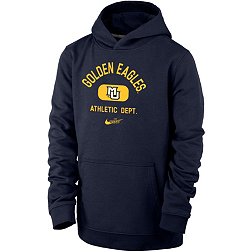 Nike Youth Marquette Golden Eagles Blue Club Fleece Mascot Name Pullover Hoodie
