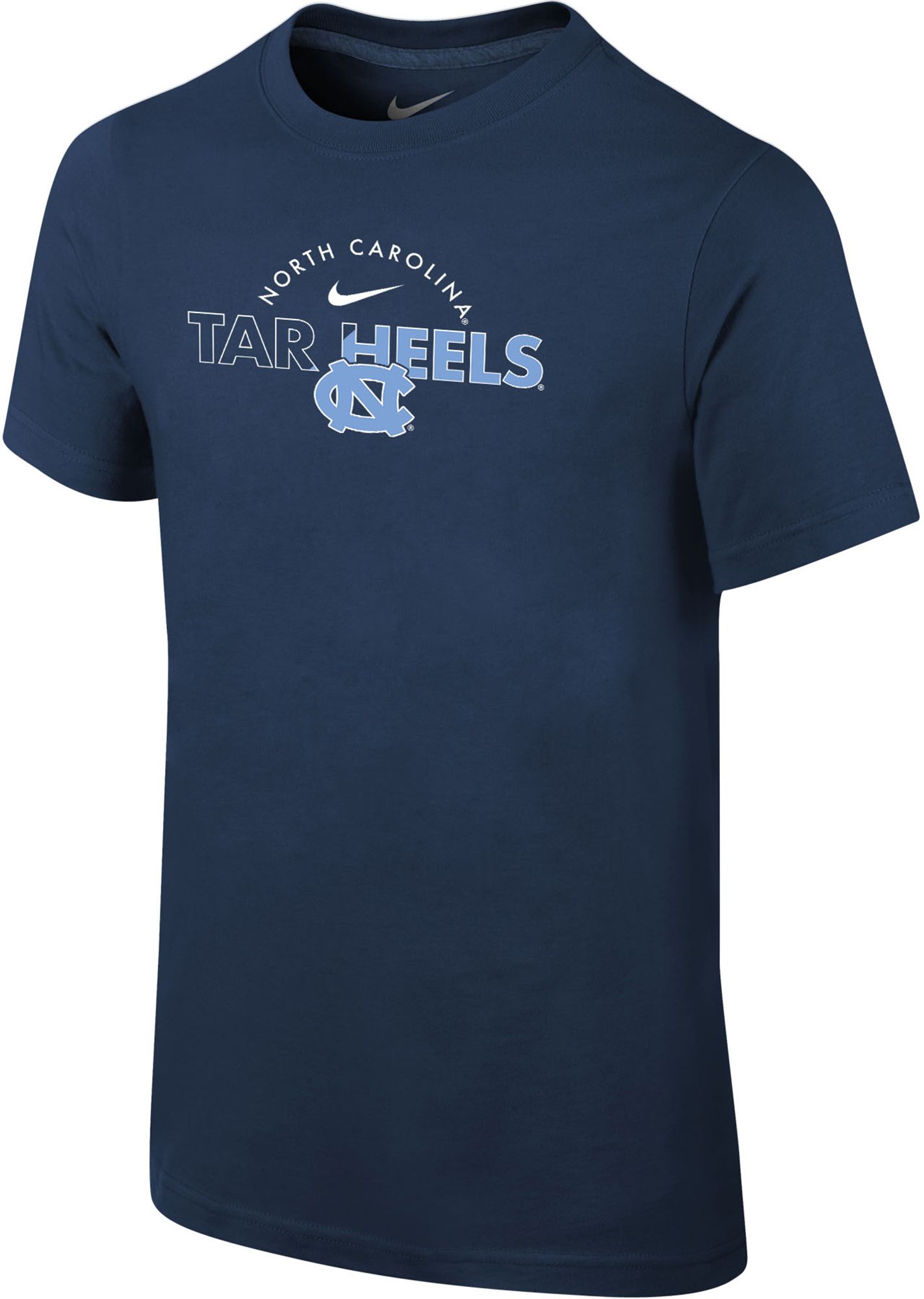Nike Youth North Carolina Tar Heels Carolina Blue Core Cotton Logo T-Shirt