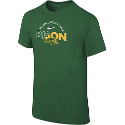 Nike Youth North Dakota State Bison Green Core Cotton Logo T-Shirt