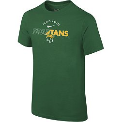 Nike Youth Norfolk State Spartans Green Core Cotton Logo T-Shirt
