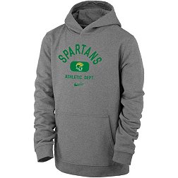 Nike Youth Norfolk State Spartans Grey Club Fleece Mascot Name Pullover Hoodie