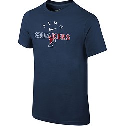 Nike Youth University of Pennsylvania Quakers Blue Core Cotton Logo T-Shirt