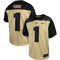 Nike Youth Purdue Boilermakers #1 Old Gold Replica Football Jersey