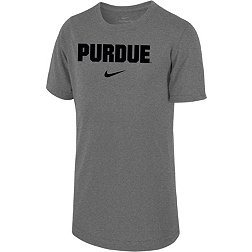 Nike Youth Purdue Boilermakers Grey Dri-FIT Legend Football Team Issue T-Shirt