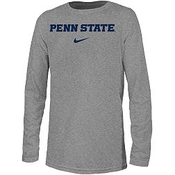 Nike Youth Penn State Nittany Lions Grey Dri-FIT Legend Football Team Issue Long Sleeve T-Shirt