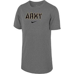 Nike Youth Army West Point Black Knights Grey Dri-FIT Legend Football Team Issue T-Shirt