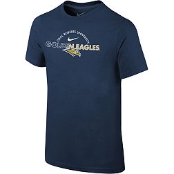 Nike Youth Oral Roberts Golden Eagles Navy Blue Core Cotton Logo T-Shirt