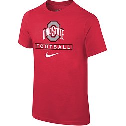 Nike Youth Ohio State Buckeyes Scarlet Football Core Cotton T-Shirt