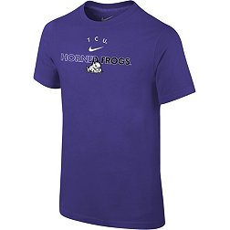 Nike Youth TCU Horned Frogs Purple Core Cotton Logo T-Shirt