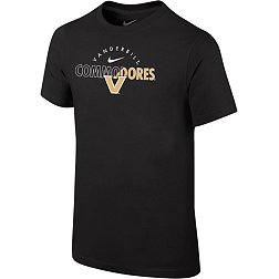 Nike Youth Vanderbilt Commodores Black Core Cotton Logo T-Shirt