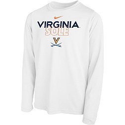 Nike Youth Virginia Cavaliers White 2023 March Madness Basketball Virginia Sole Long Sleeve Bench T-Shirt