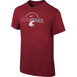 Nike Youth Washington State Cougars Crimson Core Cotton Logo T-Shirt