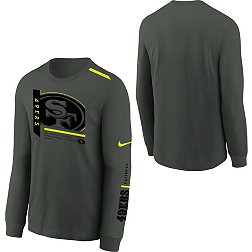 Nike Youth San Francisco 49ers 2023 Volt Anthracite Long Sleeve T-Shirt