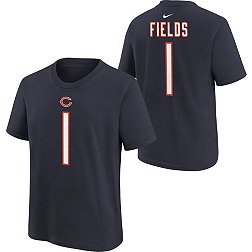 Nike Youth Chicago Bears Justin Fields #1 Navy T-Shirt
