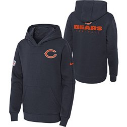 Nike Youth Chicago Bears Sideline Club Navy Pullover Hoodie